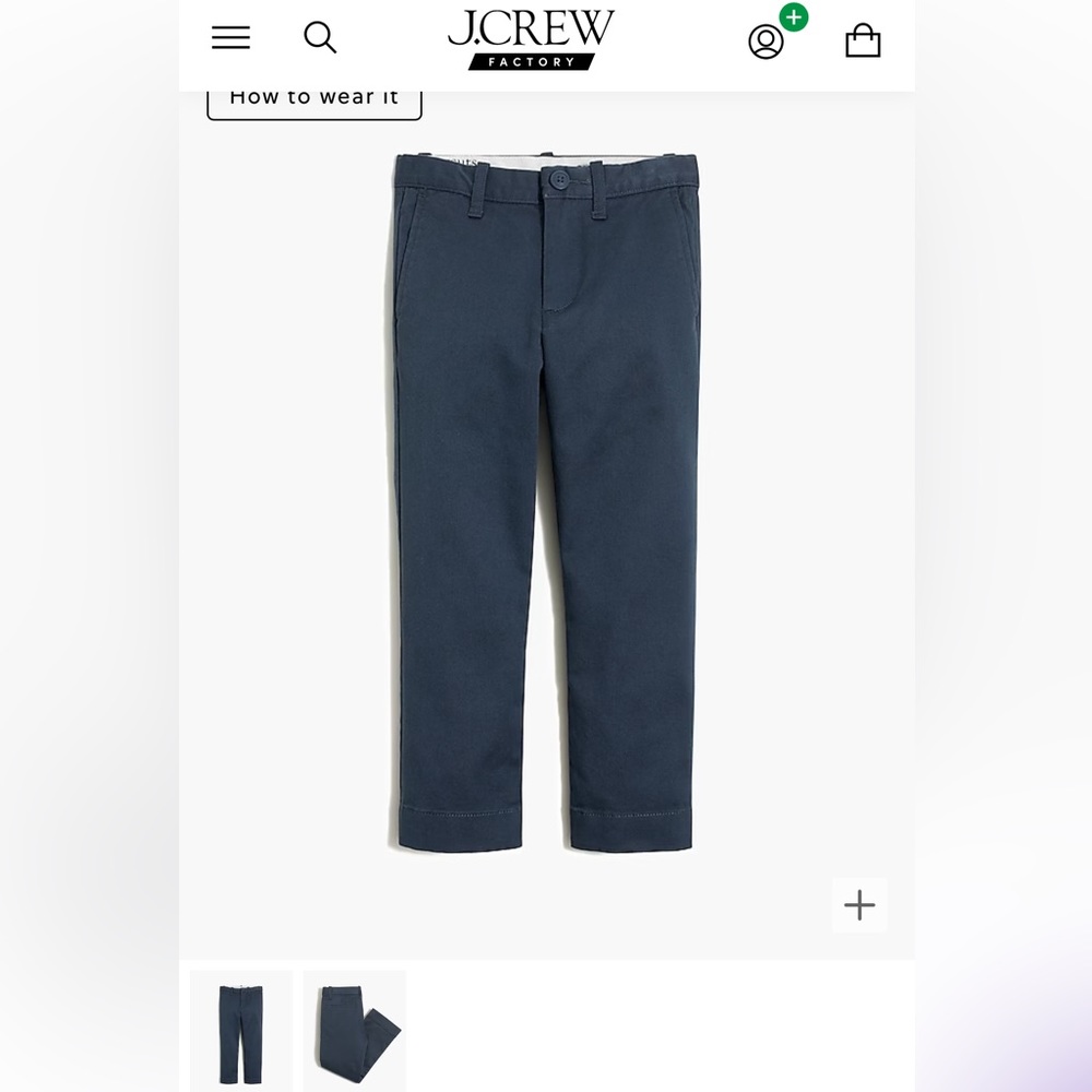 Brand new J Crew Factory boys chino size 14